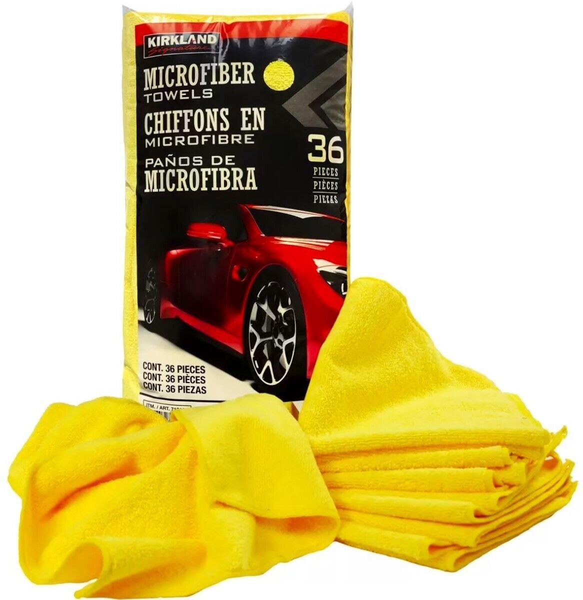 108 Kirkland Signature Ultra Soft Plush Microfibre Towels Cloths Car 40cm x 40cm