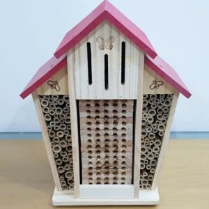 Genuine Bambeco Mason Native Handcrafted Barn Bee House Garden Hive Nesting Box
